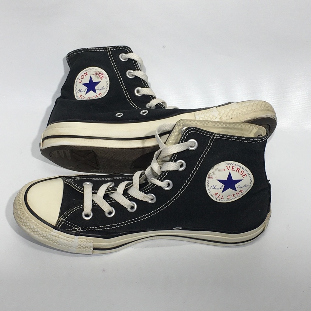 Converse Chuck Taylor All- Star Black High Top Sneakers Womens 8